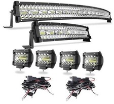 42Inch 780W 22Inch 390W Curved LED Light Bar Triple Row Flood Spot 42inch kit