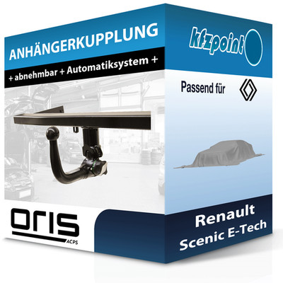 Für Renault Scenic E-Tech 11.2023-jetzt ORIS Anhängerkupplung abnehmbar neu