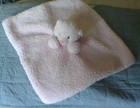 Ebba Aurora Pink Bear SUPER soft Lovey Baby Security Blanket Fluffy Fleece Plush — photo 5
