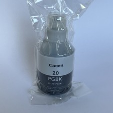 Canon OEM GI-20 PGBK Ink Bottle for Pixma G6020 and G5020 MegaTank Printers -BLK