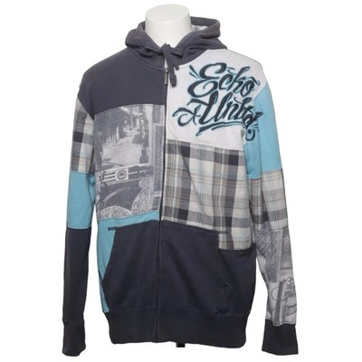 Ecko Unltd, Kapuzenpullover, Größe: L, Blau/Grau/Mehrfarbig #u1F
