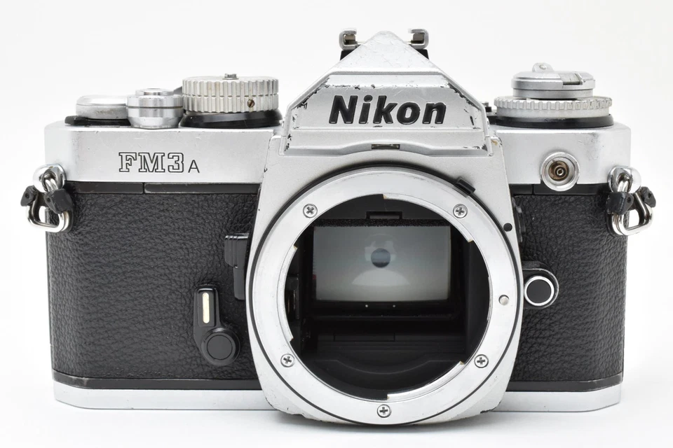 [Exc+5] Cuerpo de cámara fotográfica Nikon FM3A plateada 35 mm SLR de JAPÓN Foto 3 de 4