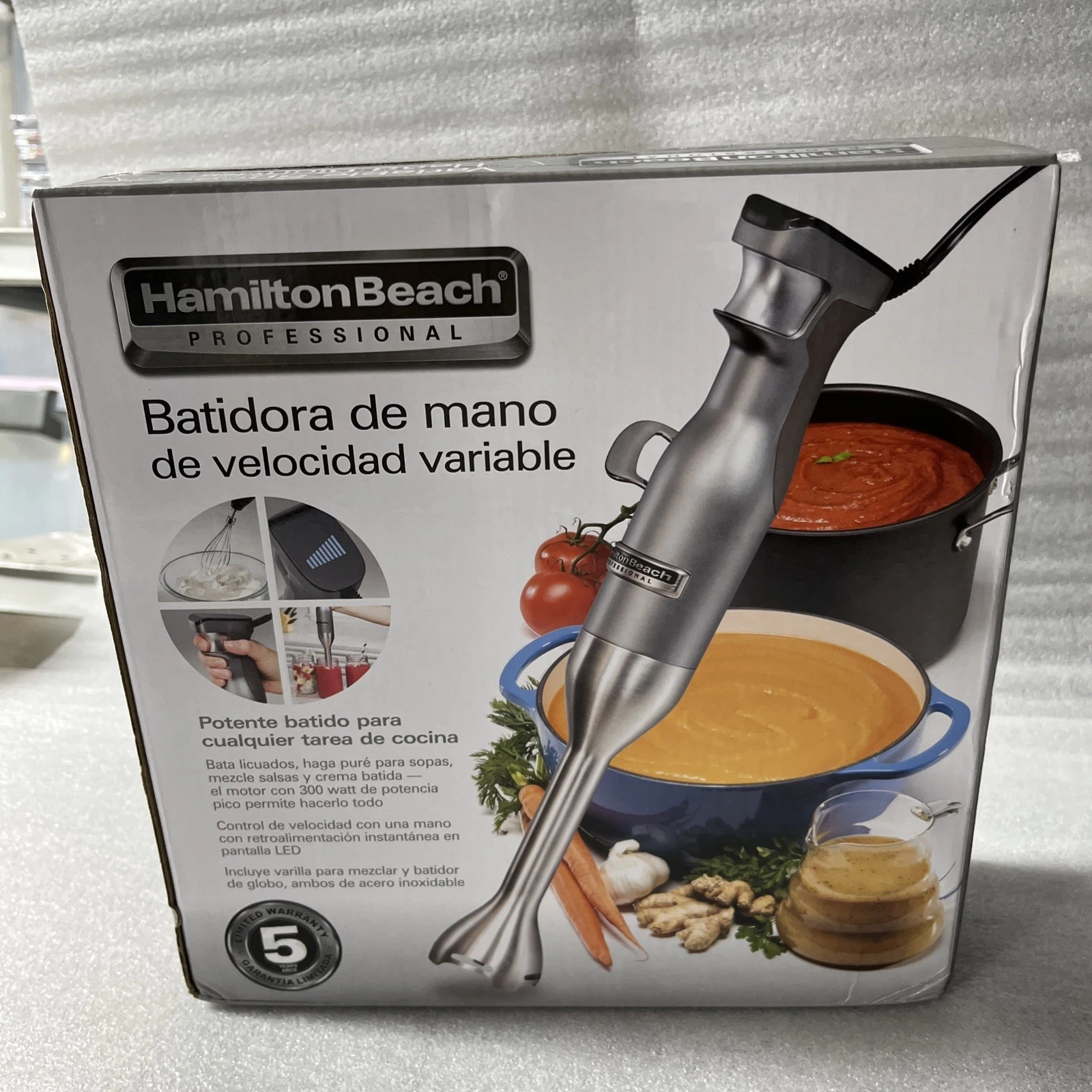 Hamilton Beach Professional Hand Blender 59750
Opens in a new window or tab