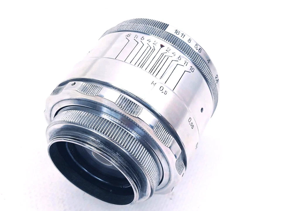 SILVER Helios 44-2 Lens (f/2, 58mm). Bokeh portrait soviet lens M42/ Serviced - Image 2 of 4