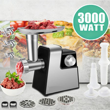 3000W Electric Meat Grinder Heavy Duty Commercial Sausage Maker Mincer Stuffer