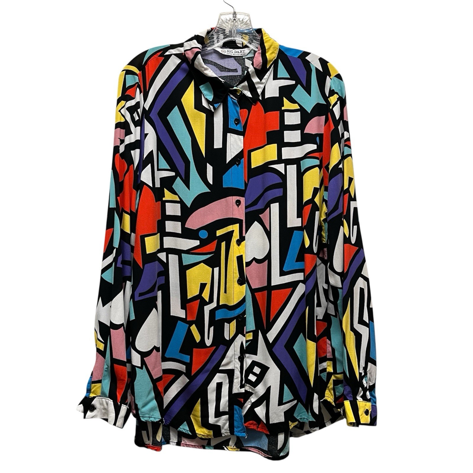 Big Dart Retro 90s 80s Abstract Geometric Print B… - image 1