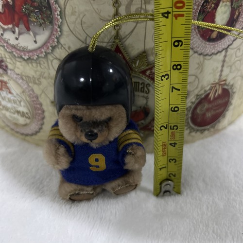 Rare Vintage Minnesota Vikings Tommy Kramer #9 Bear Christmas Ornament - Picture 5 of 5
