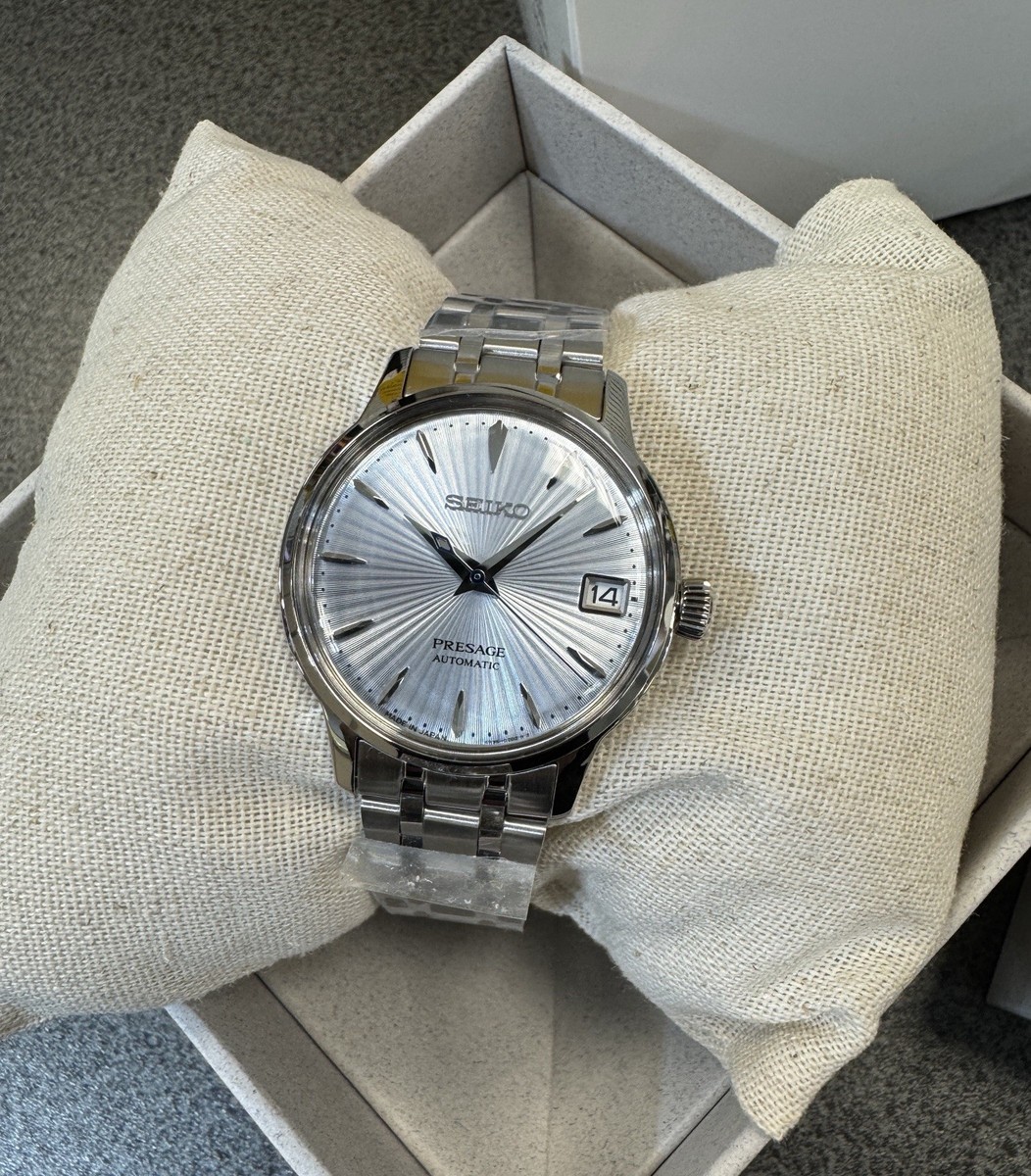 Seiko Presage Cocktail Time Automatic Blue Dial Steel Women's