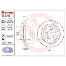 BREMBO 2x Bremsscheibe hinten Ø300 mm für Hyundai Kona OS EV KIA Niro Soul III