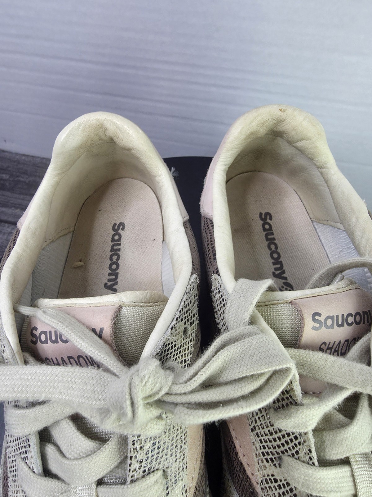 Saucony Shadow Original Beige Python Womens Size … - image 7