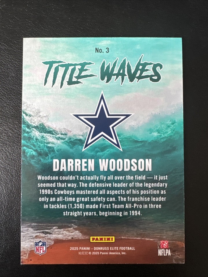 2025 Panini Donruss Elite Title Waves Darren Woodson /799 | eBay