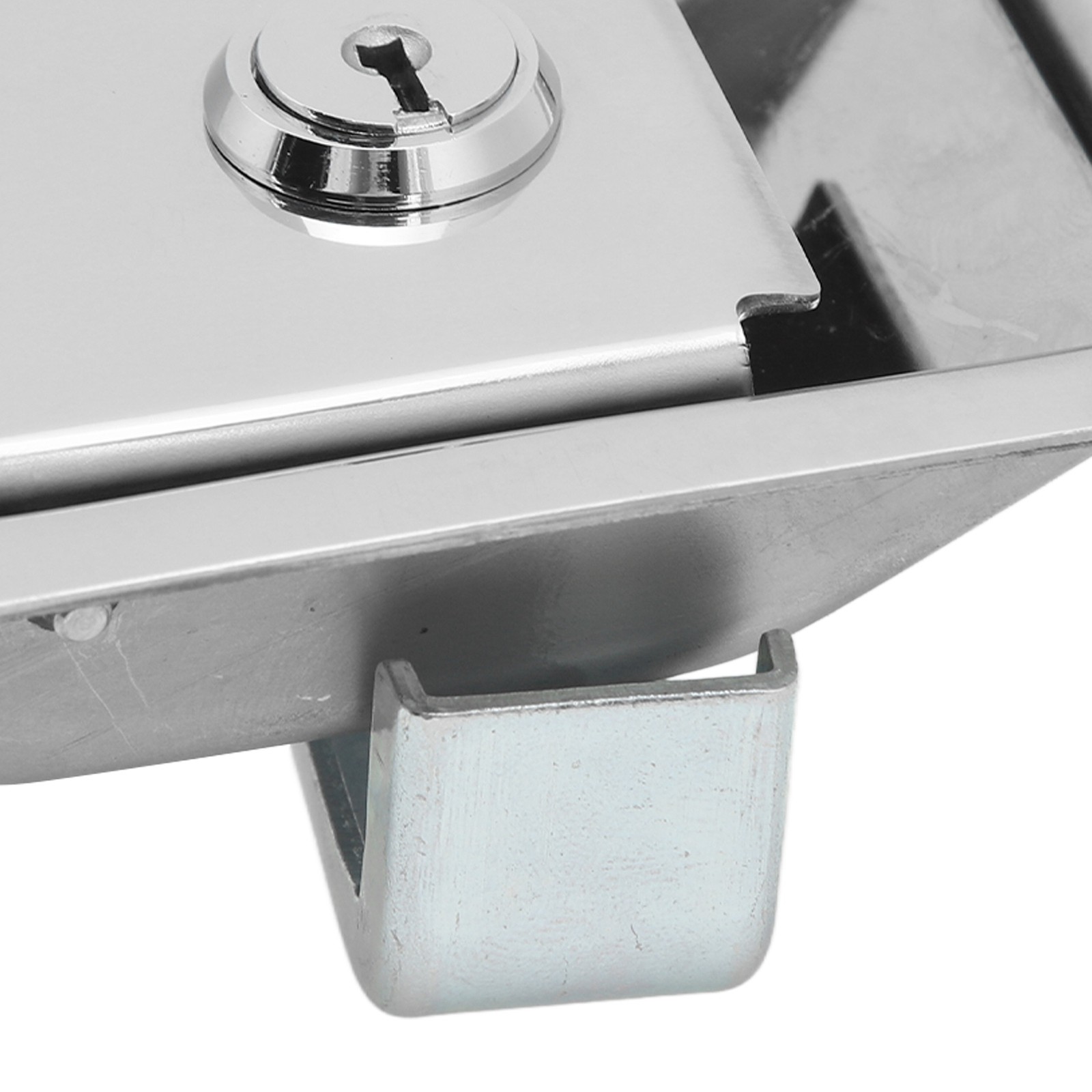 .Embedded Panel Lock Stainless Steel Rectangular Trailer Paddle Door Key Latch