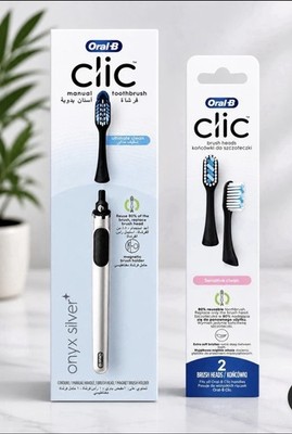 Oral-B Clic Zahnbürste + 2 Ersatzbürstenköpfe - NEU & Hochwertig OVP NEU TOP