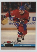1991-92 Topps Stadium Club Tom Chorske (The Sporting News Missing on Back) 10ou