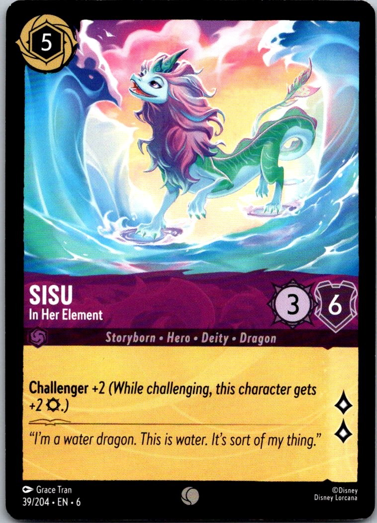 Lorcana Sisu - In Her Element Common Azurite Sea Normal 39/204 NM