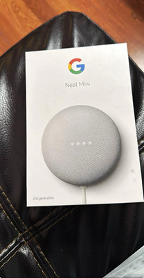 Google Nest Mini 2nd Gen Chalk Smart Speaker Bluetooth Wi-Fi GA00638-US