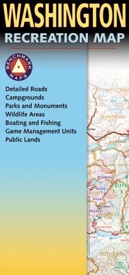 WASHINGTON RECREATION MAP (BENCHMARK MAPS) By Rite Map **BRAND NEW**