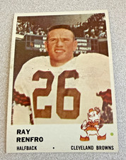 1961 Fleer Ray Renfro #13 Browns Ex