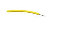 PrzewóD JednożYłOwy Linkowy, 0,6 Mm², 1/0,6 Mm, 19 Awg, Pvc, 1 Kv Ac, ŻółTy, Dł.