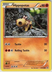 Hippopotas 87/160 XY Primal Clash Common