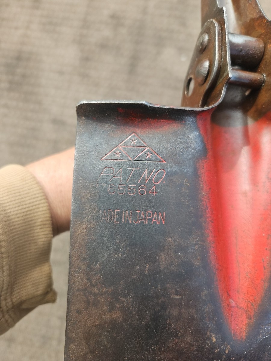 VTG Japanese Entrenching Tool 3-Stars TRIANGLE STAR Shovel Pick