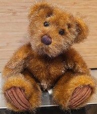 First  Main Minky Teddy Bear Plush Brown Corduroy Feet Stuffed Animal EXC