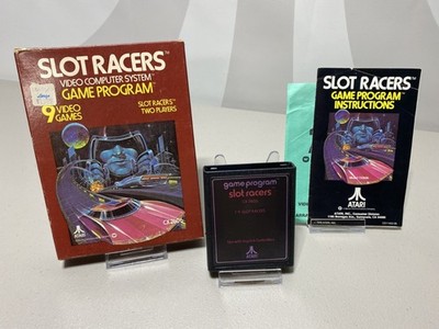 Slot Racers (for Atari 2600) Game CIB Complete in Box, NTSC