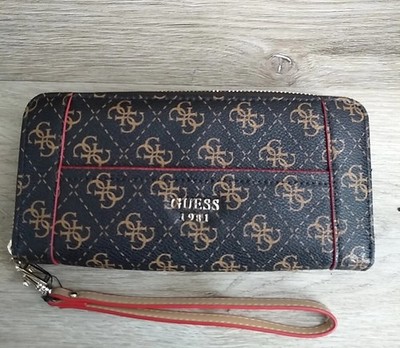 Guess Laurel Zip Around Wallet 1981 12 cards