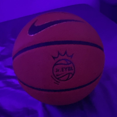 Nike Elite Jr. EYBL Basketball Ball Size 7 29.5 game Orange Rubber Nike EYBL