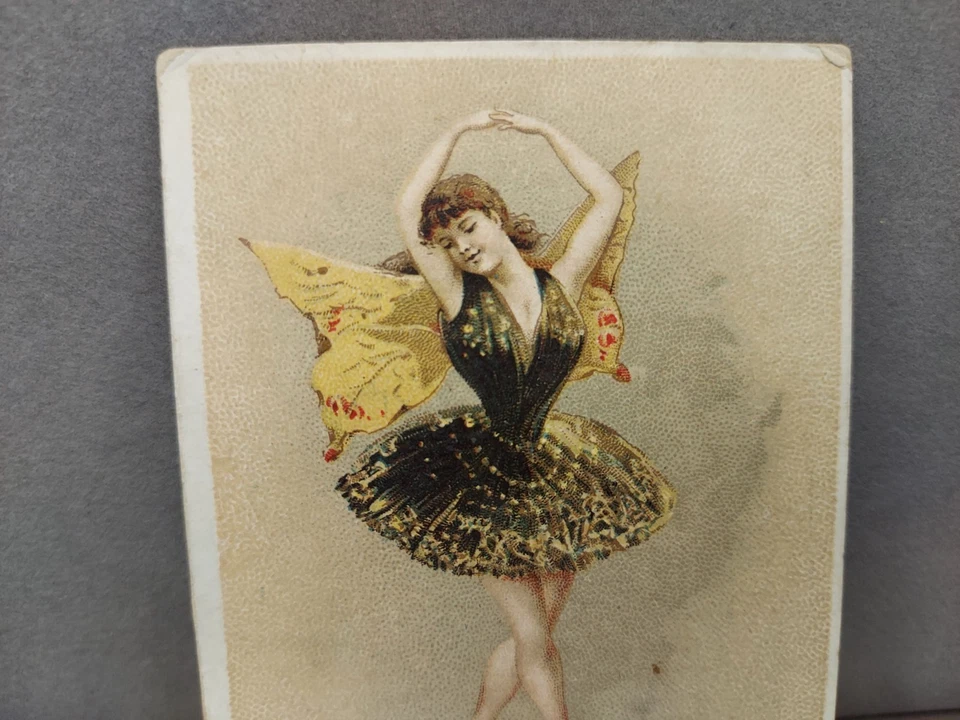 Tarjeta coleccionable victoriana vintage de 1800 de pie en silla de montar tabaco honesto para masticar  Foto 4 de 4