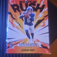 Panini 2025 Rookies & Stars Rookie Rush Rookie Insert Jaxson Dart Giants #6