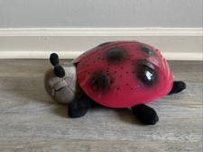 Cloud B Ladybug Twilight Projector Red Black Plush Hard Shell Nightlight Stars