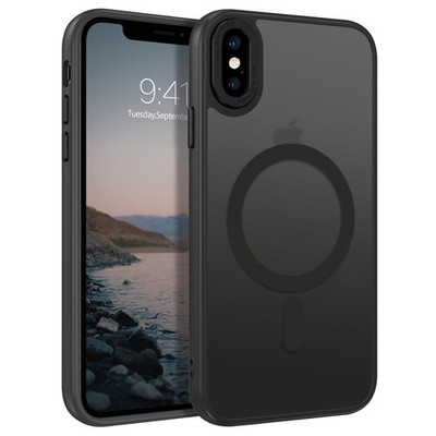 BENTOBEN for iPhone Xs Max Case [Compatible with Magsafe] Translucent Black 