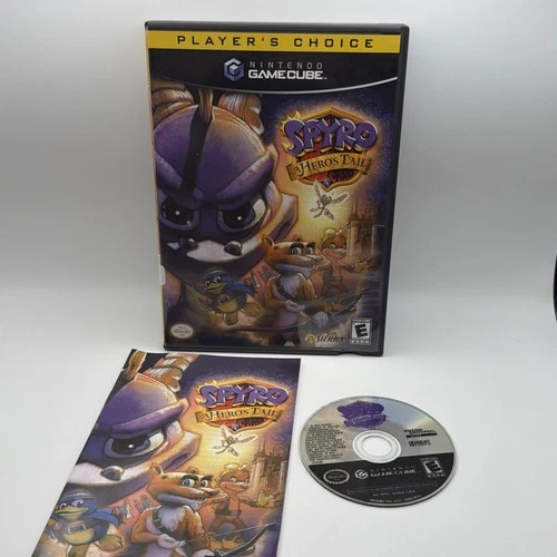 Spyro A Hero's Tail Nintendo GameCube Tested Works Complete In Box With Manual