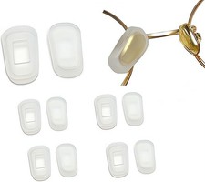 BEHLINE 5 Pairs Slip-on Nose Pads Covers,Soft Silicone Eyeglasses Pads...