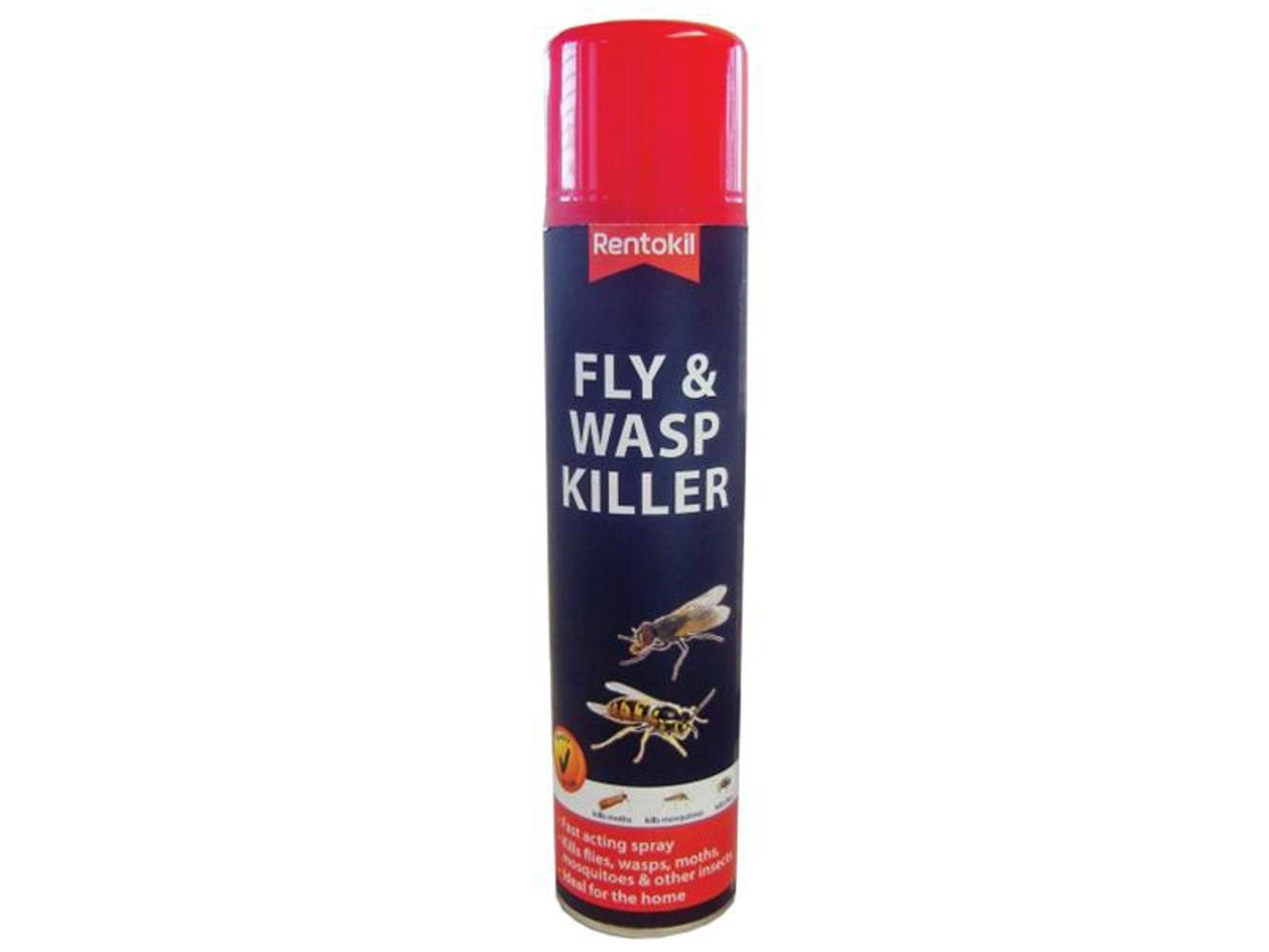 Rentokil Fly & Wasp Killer 300ml - Fast-Acting Insecticide Spray