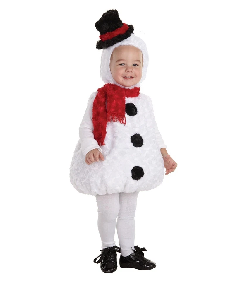 Vientre Bebés Muñeco de Nieve Halloween Peluche Disfraz Niño Pequeño 18-24 Meses Unisex Foto 2 de 4