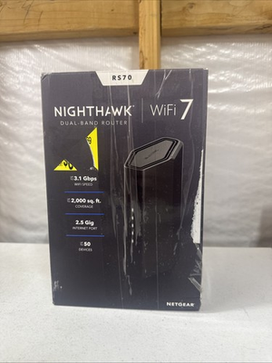 #ad #ad NETGEAR Nighthawk BE3100 WiFi 7 Dual band Router RS70 $75.99