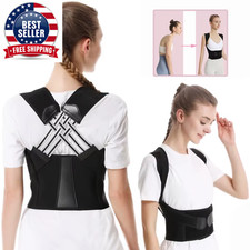 Back Brace Posture Corrector for Women and Men, Shoulder Straightener Adjustable