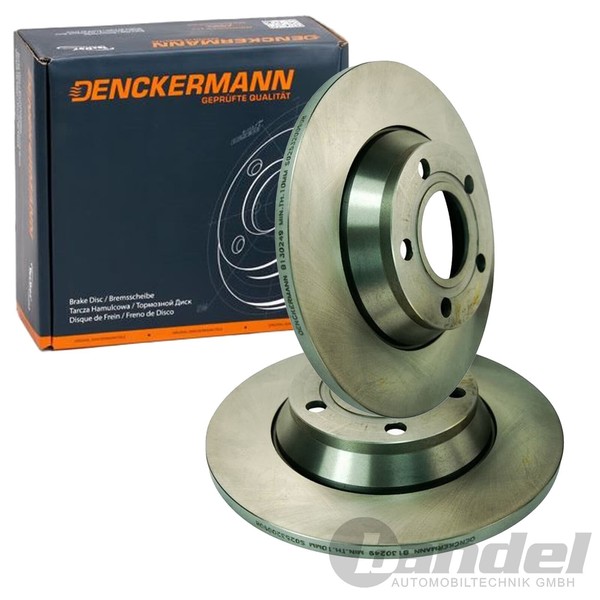 2X Denckermann Bremsscheiben 280Mm Voll Vorne Passend FüR Audi A4-image