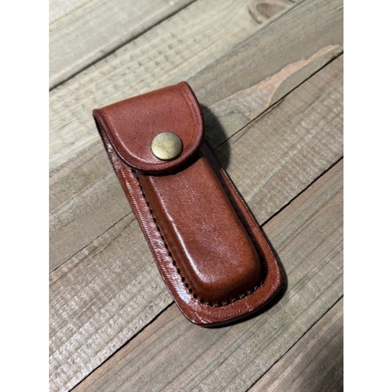 Leather Folding Knife Sheath - Brown