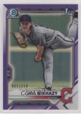 2021 Bowman Draft Chrome Purple Refractor 66/250 Doug Nikhazy #BDC-143 ni4
