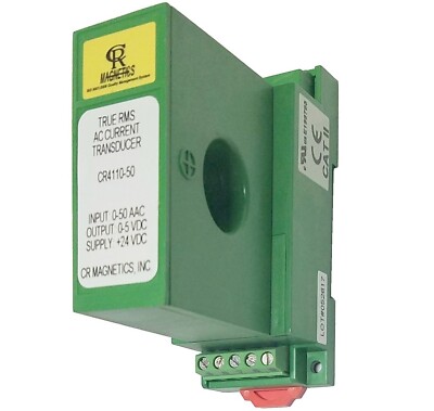 CR Magnetics CR4110-50 True RMS AC Current Transducer 0~5VDC Output