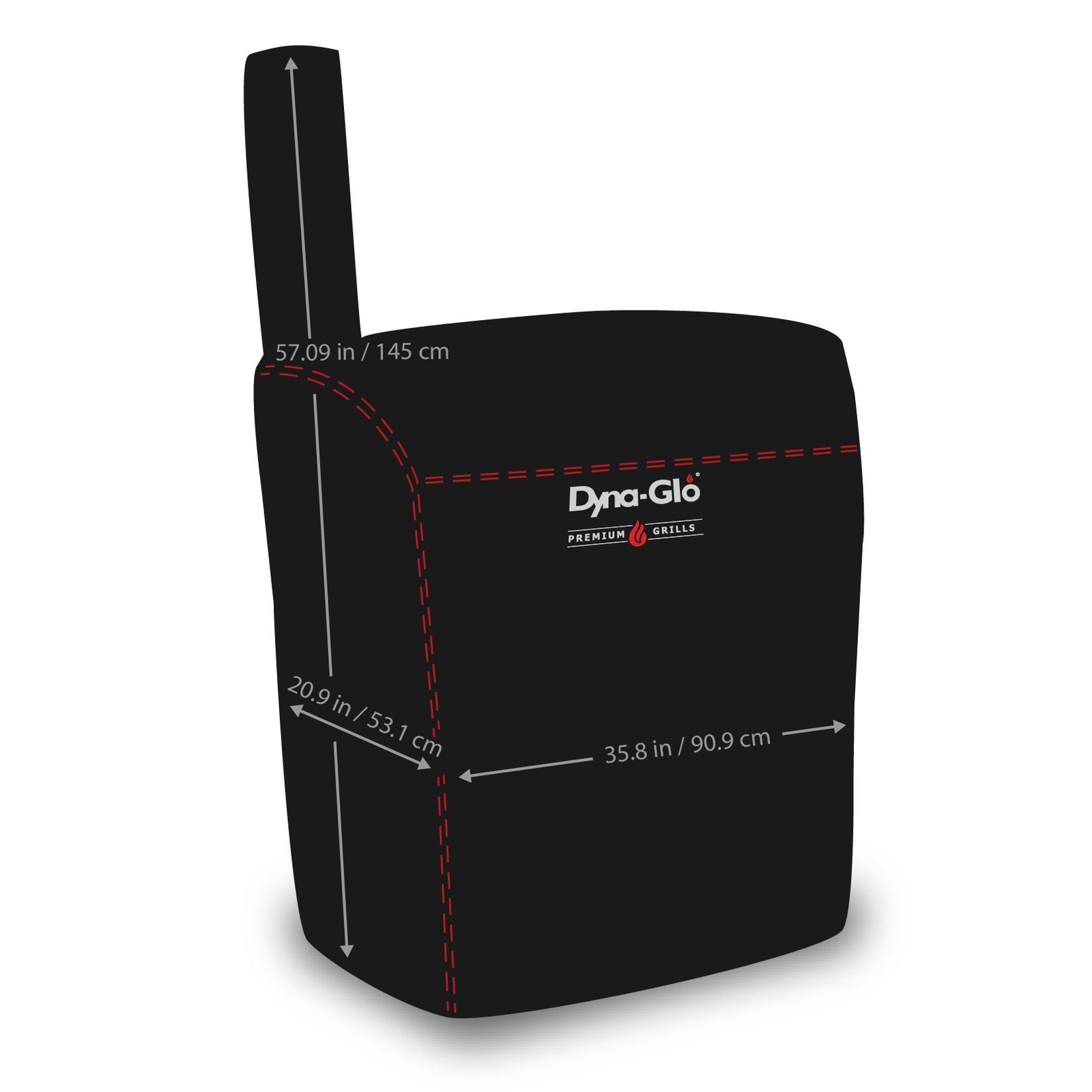 Dyna-Glo DG443CBC Barrel Charcoal Grill Cover Black