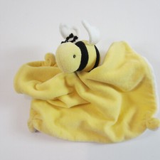 Burts Bees Lovey Bumble Bee Baby Security Blanket Yellow Lovie Organic Cotton