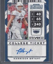 HARRISON BRYANT 2020 CONTENDERS COLLEGE TICKET ROOKIE AUTO RC #180