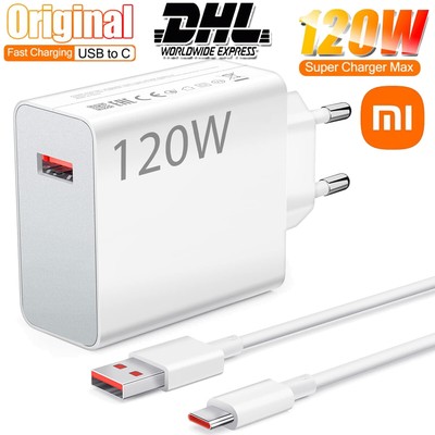 Für Xiaomi 120W Schnellladegerät Netzteil USB-C Ladekabel Mi 11 13 12s Ultra Pro