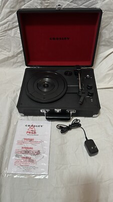 Crosley CR8005F Cruiser Deluxe 3-Speed Turntable Suitcase - Black