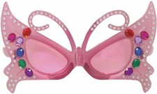 Party Glasses - Bad Taste or Motto Party Accessory - Girly Design - Fairy Pink