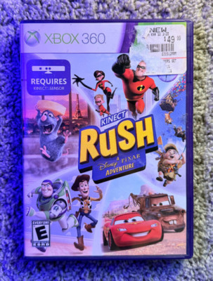 Kinect Rush A Disney Pixar Adventure Xbox 360 AD Complete CIB - Free Shipping
